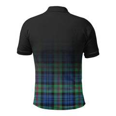 Baird Ancient Tartan Crest Polo Shirt - Thistle Black Style