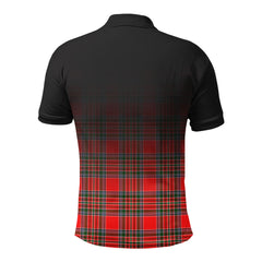 Binning (of Wallifoord) Tartan Crest Polo Shirt - Thistle Black Style