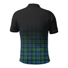 Black Watch Ancient Tartan Crest Polo Shirt - Thistle Black Style