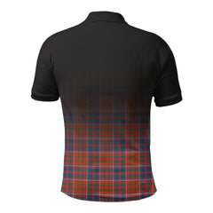Cameron of Lochiel Ancient Tartan Crest Polo Shirt - Thistle Black Style