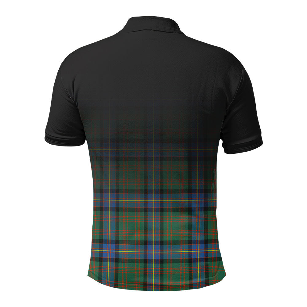 Cochrane Ancient Tartan Crest Polo Shirt - Thistle Black Style
