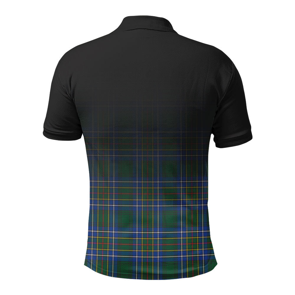 Cockburn Ancient Tartan Crest Polo Shirt - Thistle Black Style