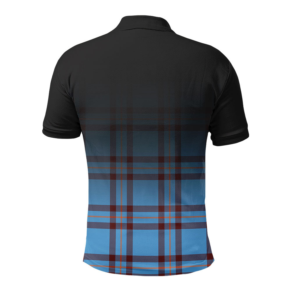 Elliot Ancient Tartan Crest Polo Shirt - Thistle Black Style