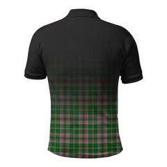 Gray Hunting Tartan Crest Polo Shirt - Thistle Black Style