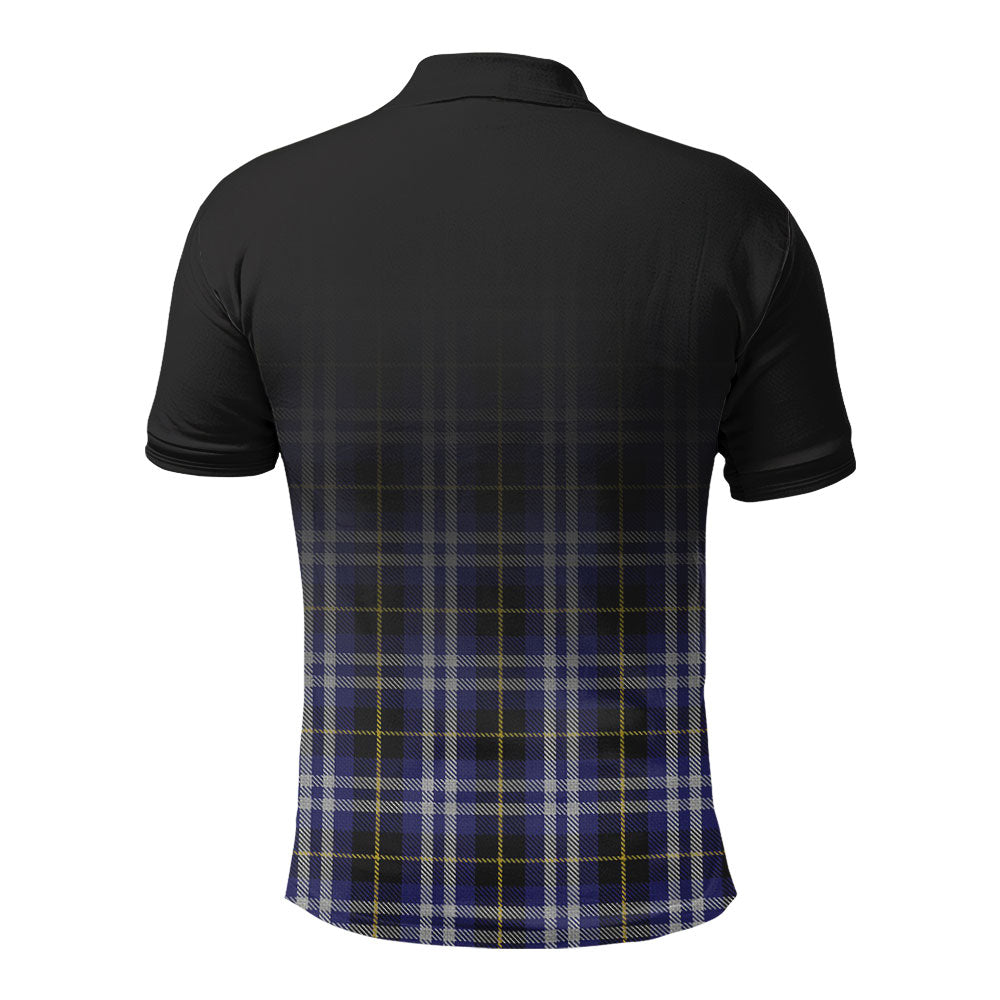 Kilmarnock Tartan Crest Polo Shirt - Thistle Black Style