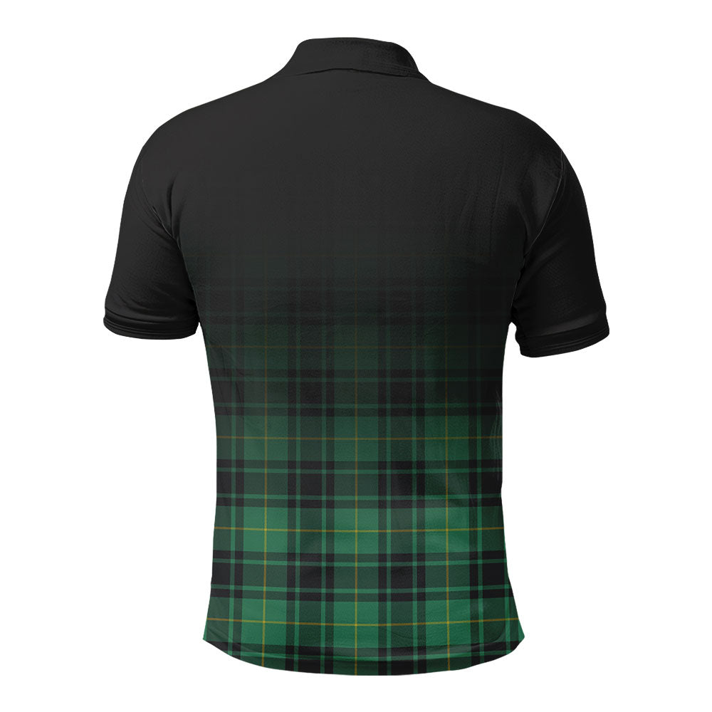 McArthur Ancient Tartan Crest Polo Shirt - Thistle Black Style