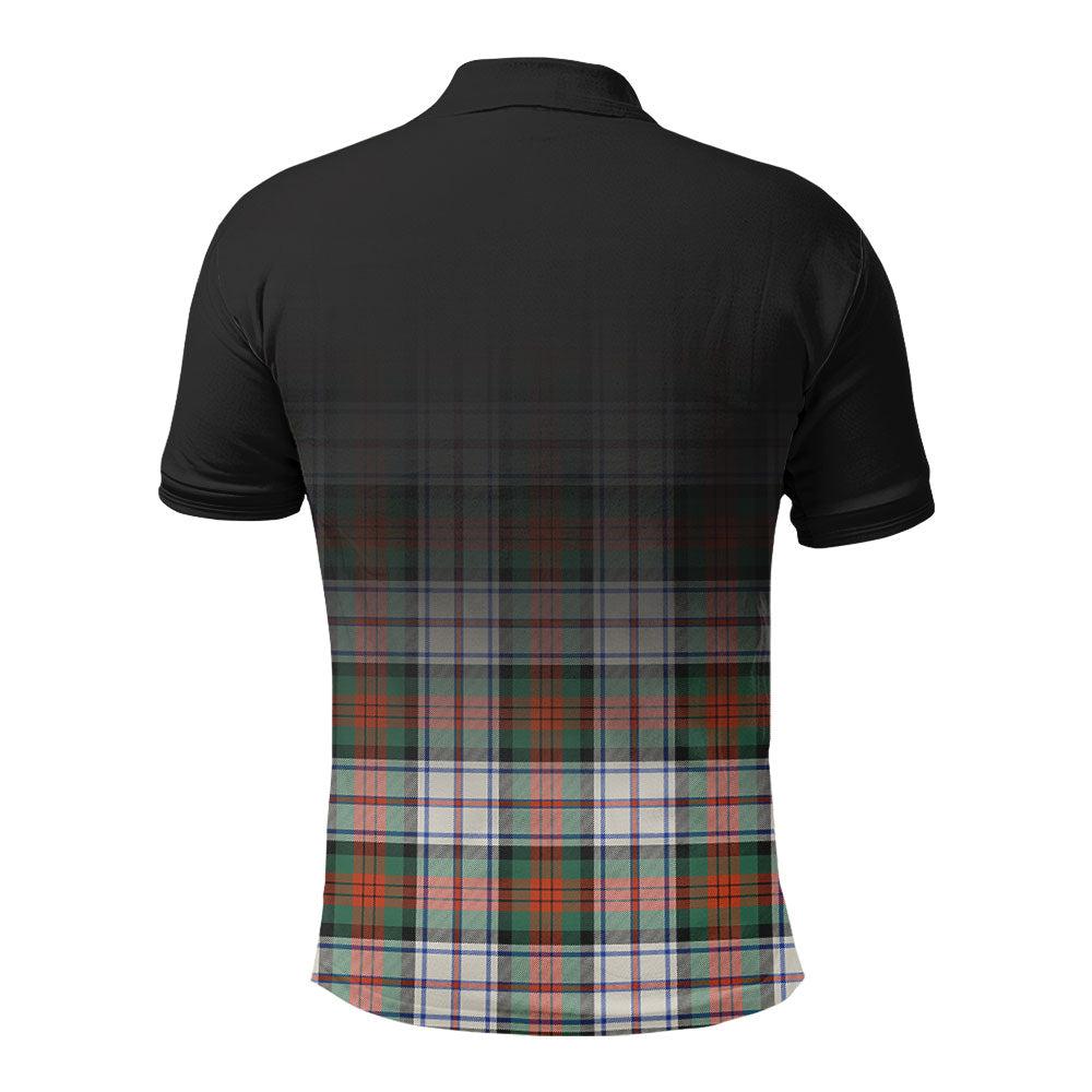 McDuff Dress Ancient Tartan Crest Polo Shirt - Thistle Black Style