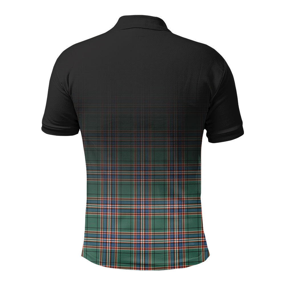 McFarlane Hunting Ancient Tartan Crest Polo Shirt - Thistle Black Style