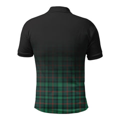 Ross Hunting Modern Tartan Crest Polo Shirt - Thistle Black Style