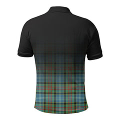 Walkinshaw Tartan Crest Polo Shirt - Thistle Black Style