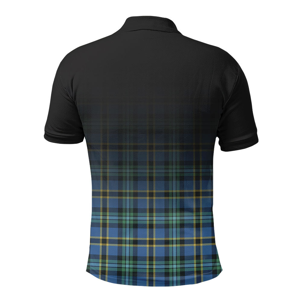 Weir Ancient Tartan Crest Polo Shirt - Thistle Black Style