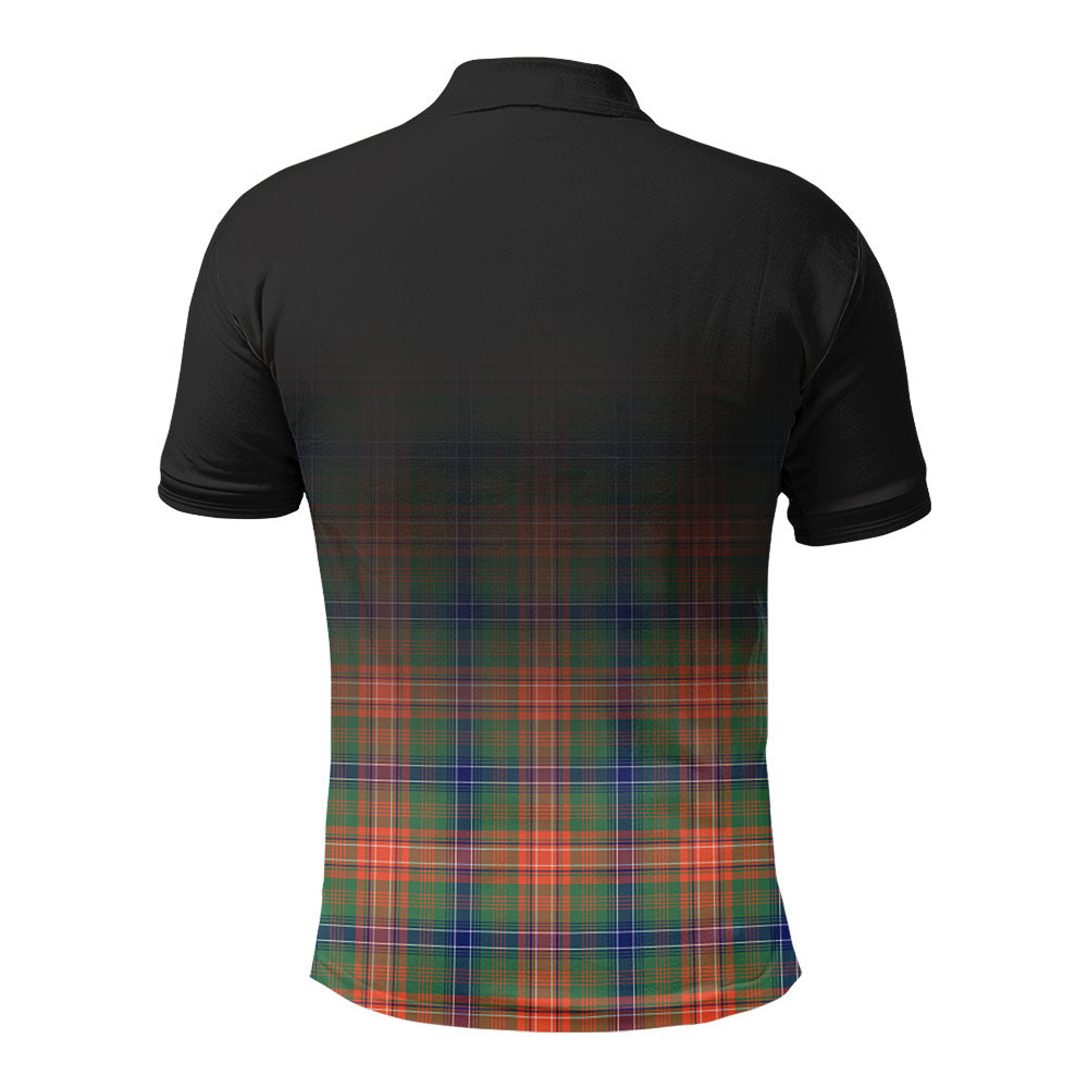 Wilson Ancient Tartan Crest Polo Shirt - Thistle Black Style