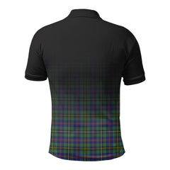 Wood Tartan Crest Polo Shirt - Thistle Black Style