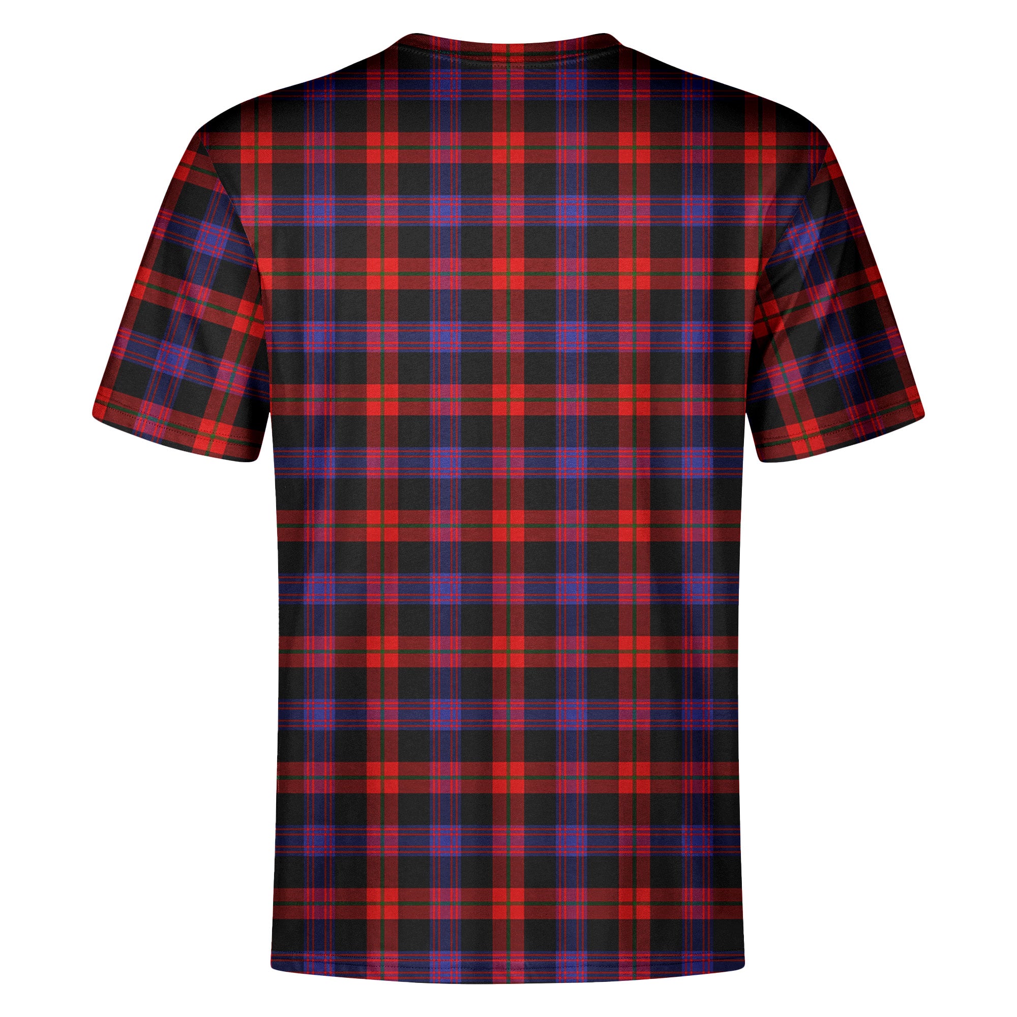 Brown Modern Tartan Crest T-shirt