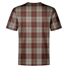 Cunningham Burgundy Dancers Tartan Crest T-shirt