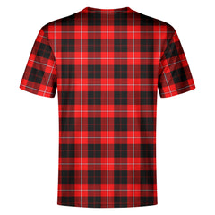 Cunningham Modern Tartan Crest T-shirt