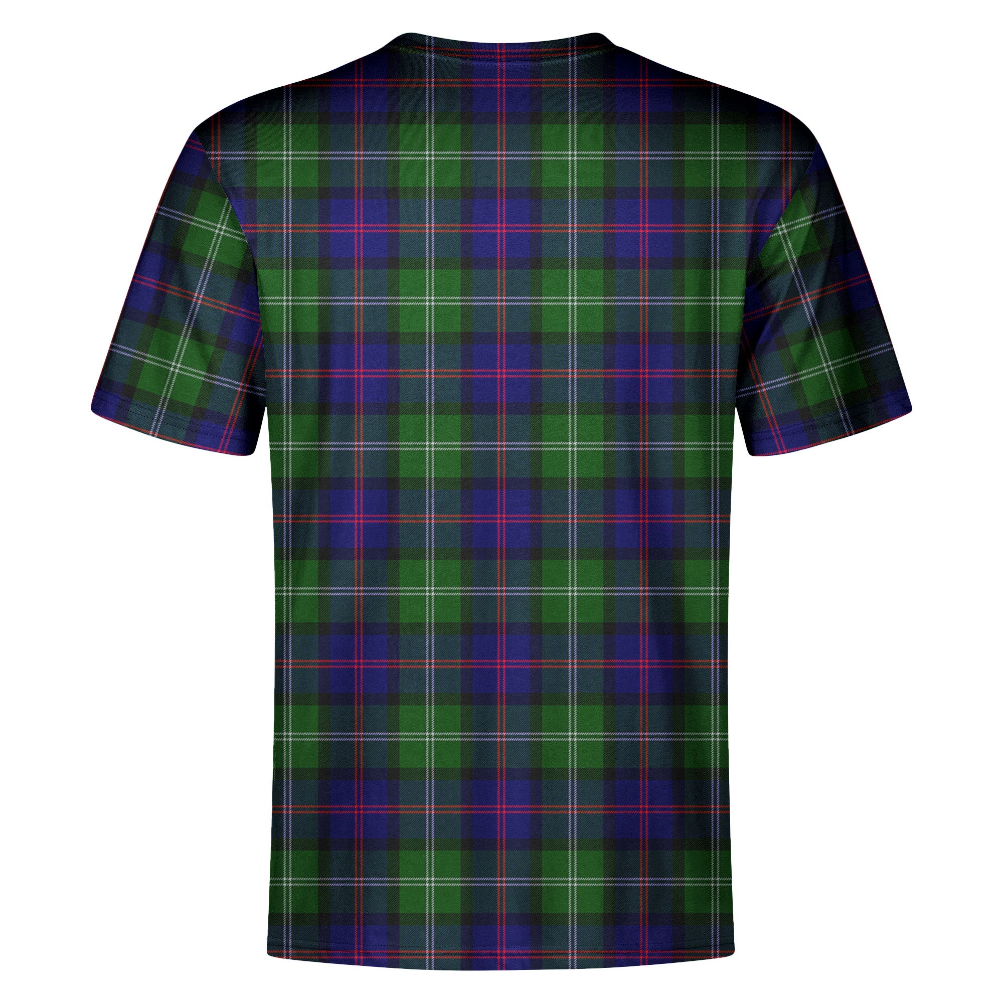 McThomas Modern Tartan Crest T-shirt