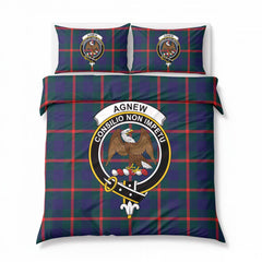 Agnew Modern Tartan Crest Bedding Set
