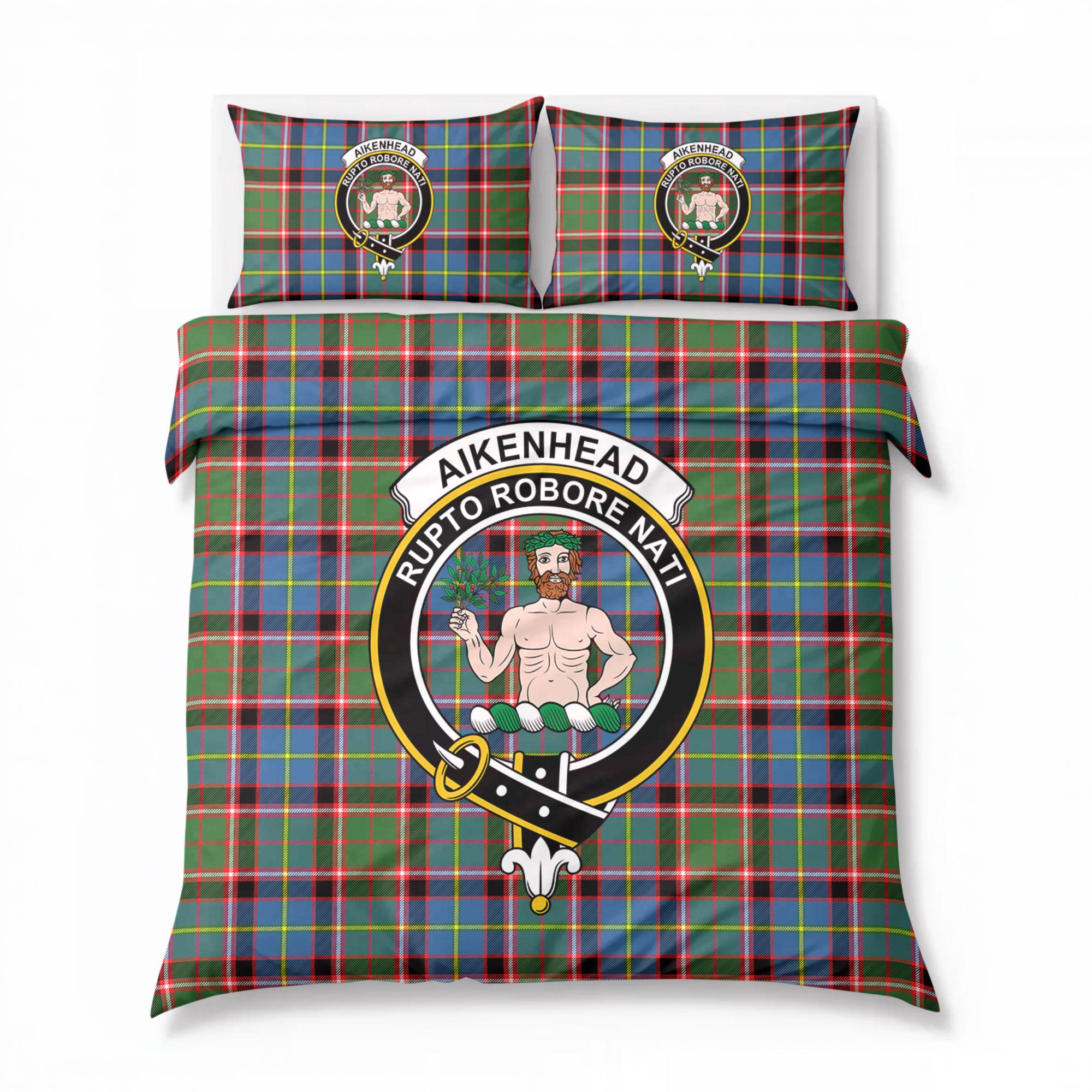 Aikenhead Tartan Crest Bedding Set