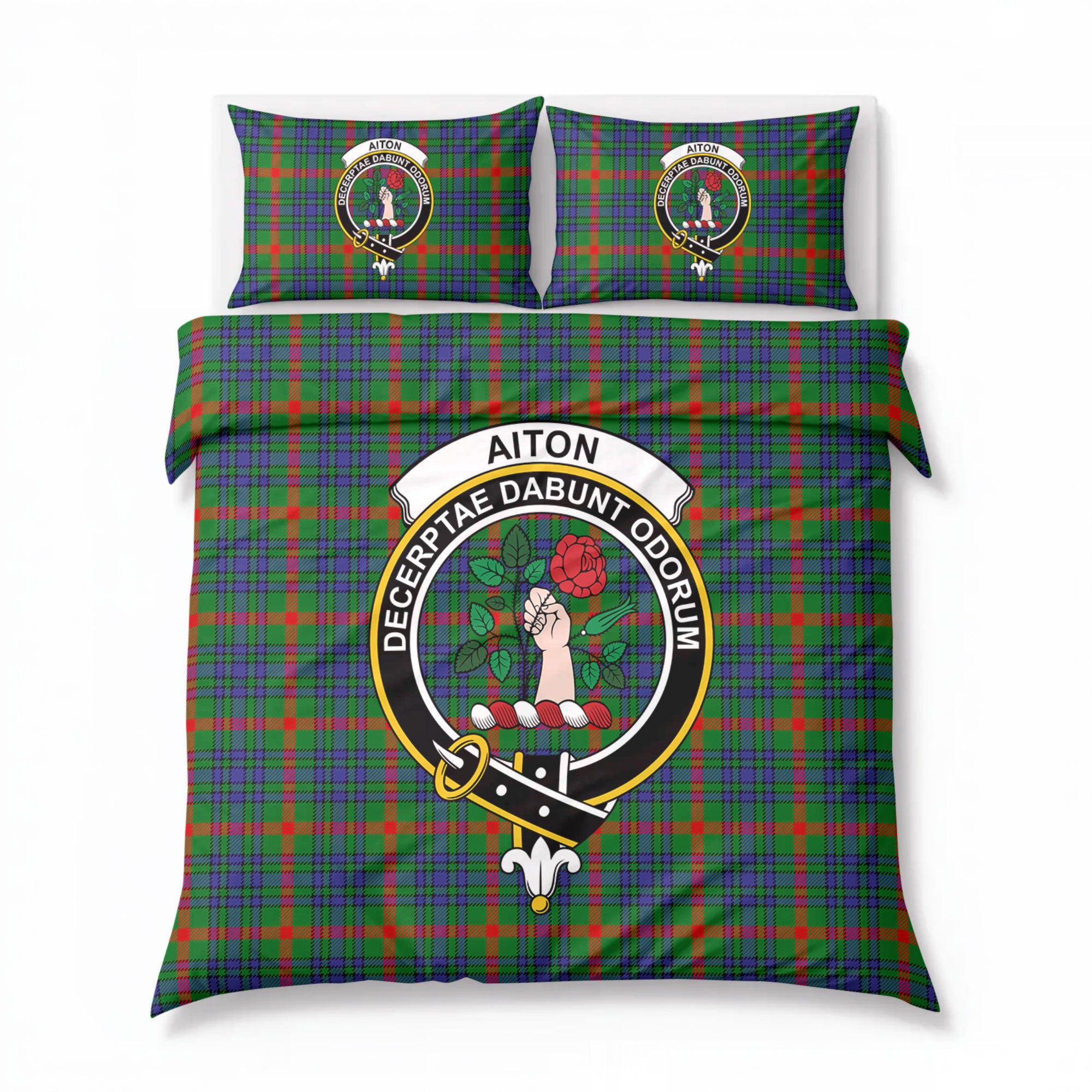 Aiton Tartan Crest Bedding Set