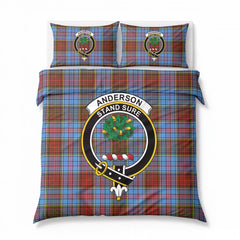 Anderson Modern Tartan Crest Bedding Set