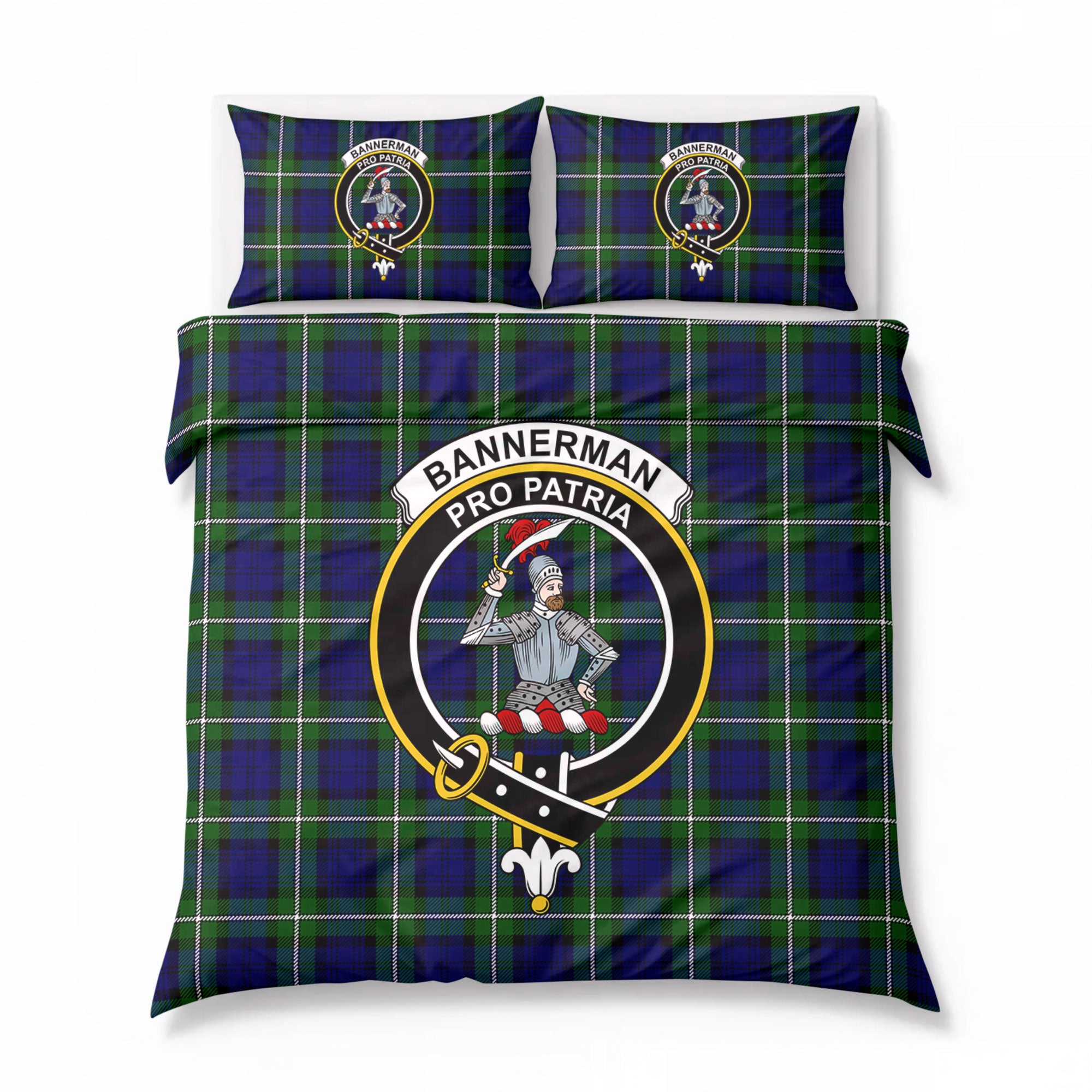 Bannerman Tartan Crest Bedding Set