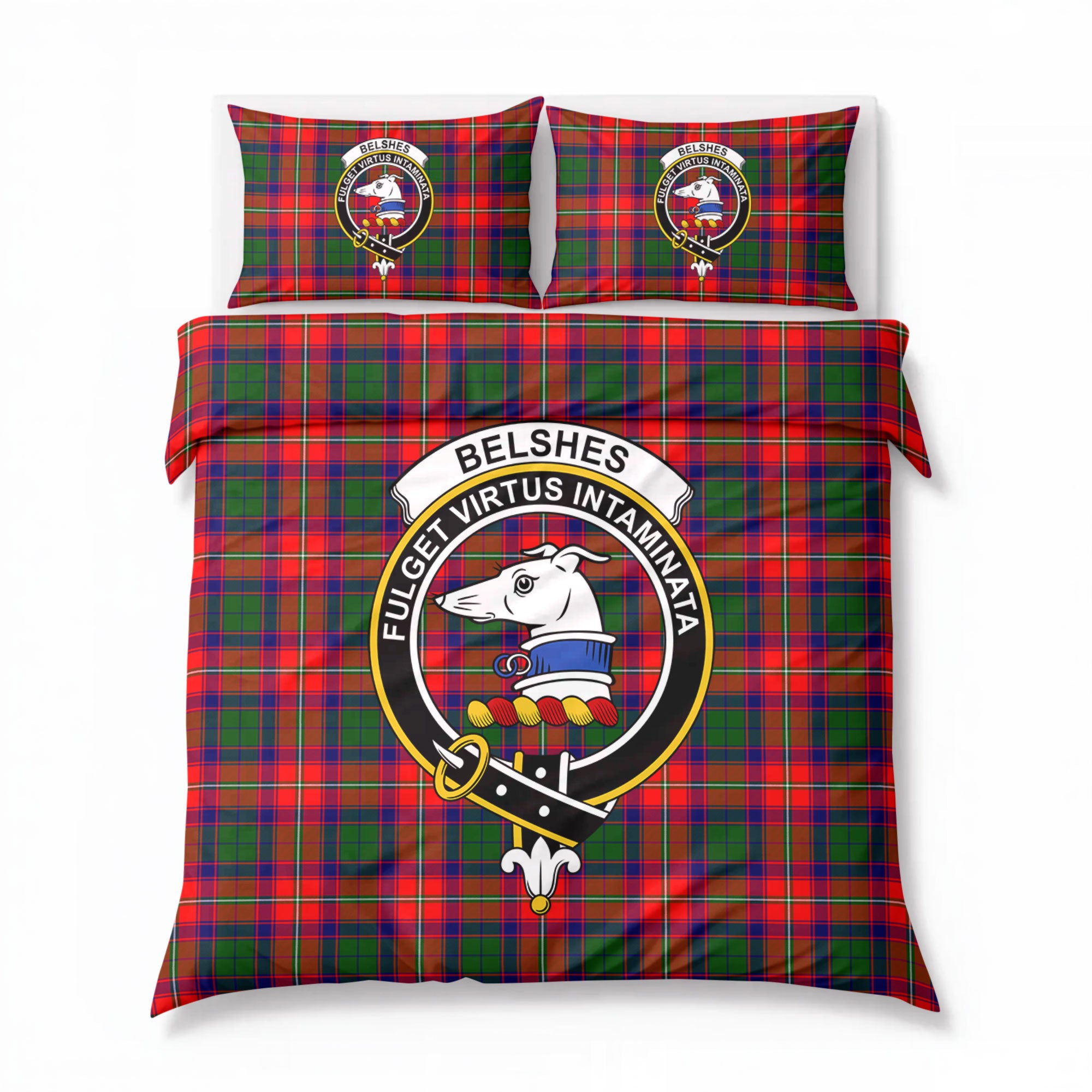 Belshes Tartan Crest Bedding Set