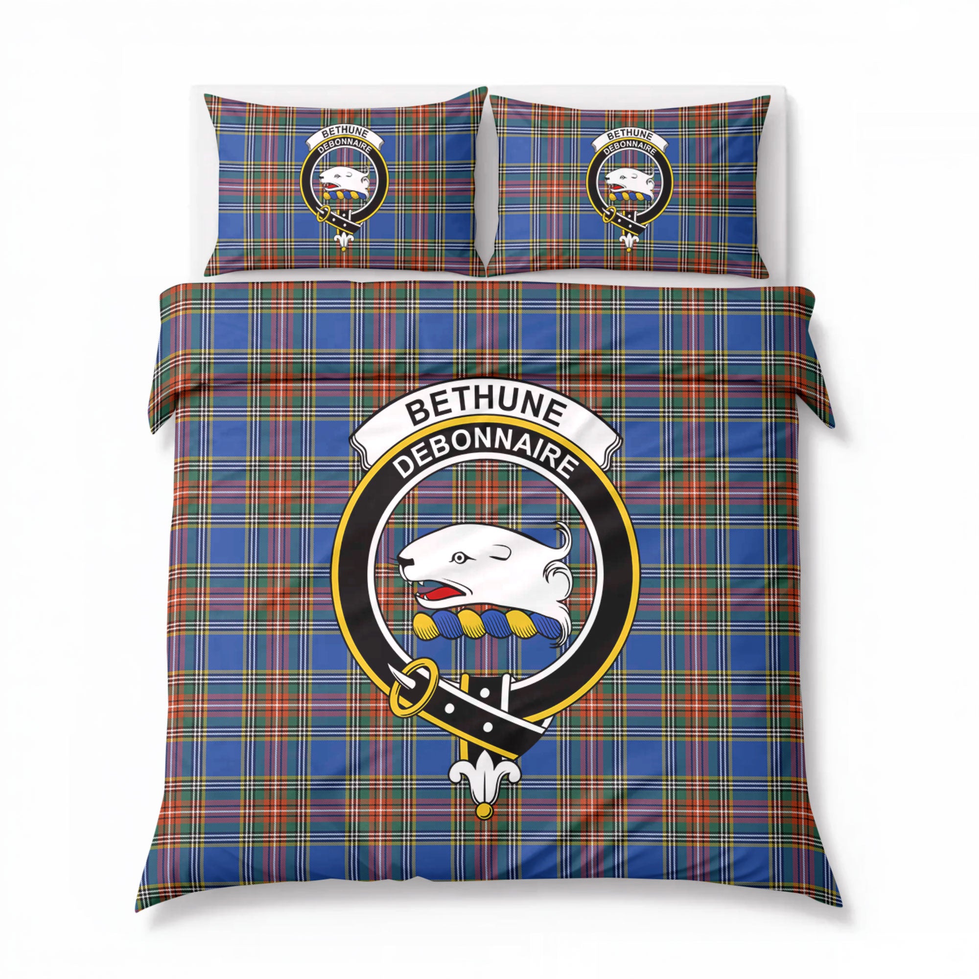 Bethune Ancient Tartan Crest Bedding Set