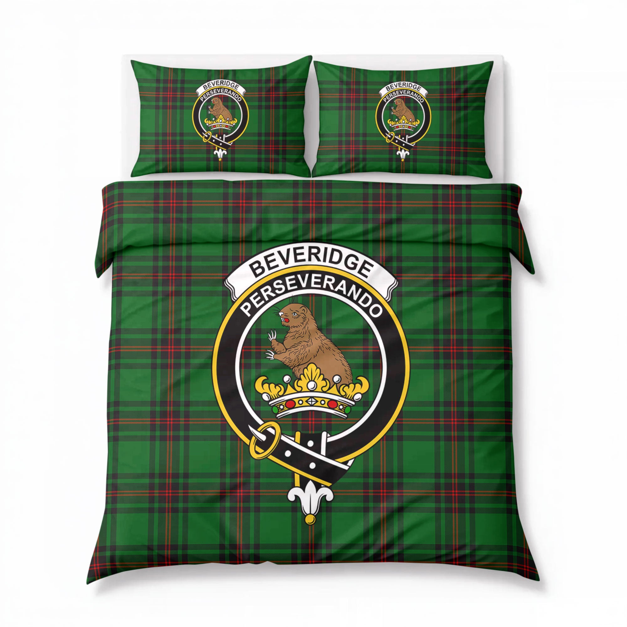 Beveridge Tartan Crest Bedding Set
