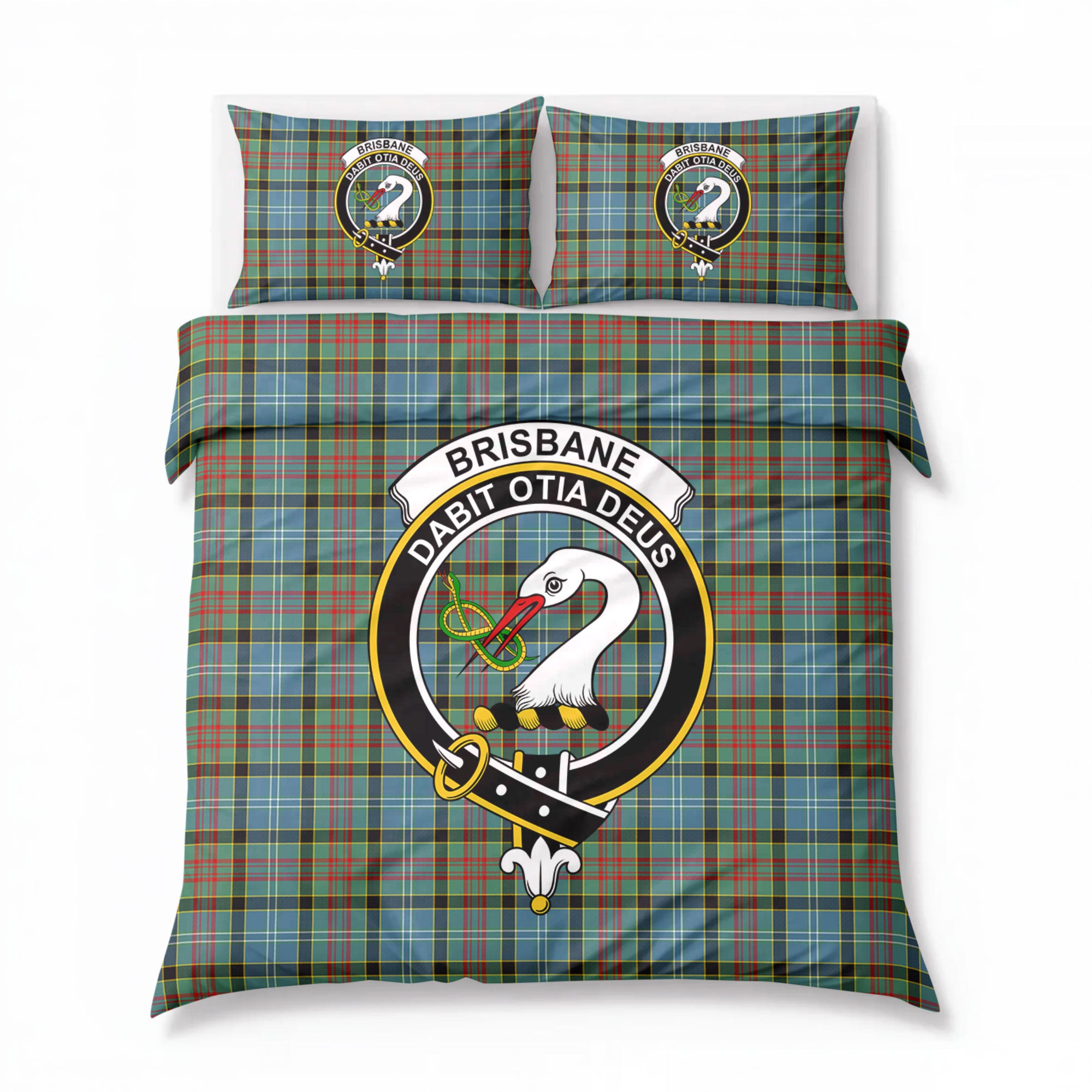 Brisbane Tartan Crest Bedding Set