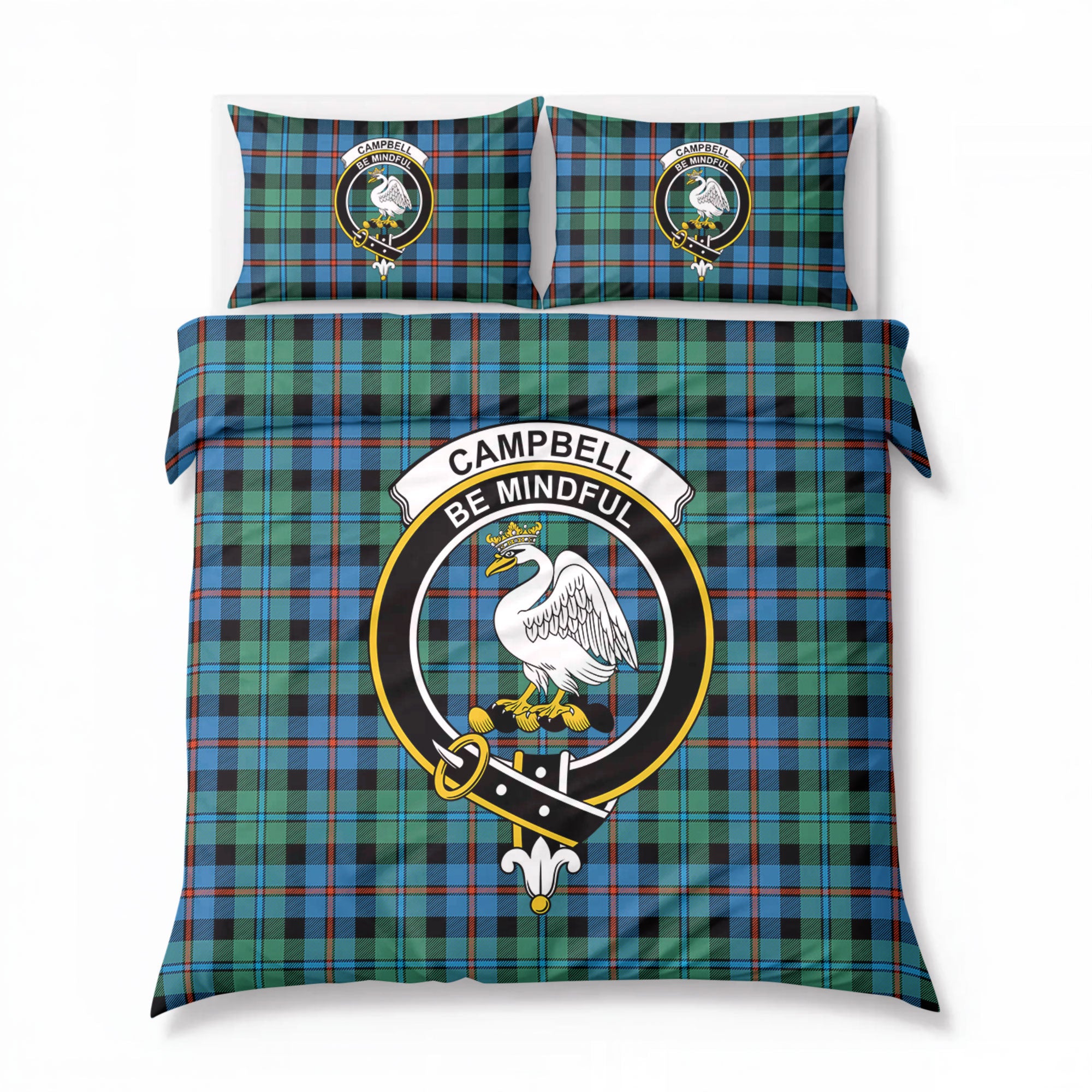 Campbell of Cawdor Ancient Tartan Crest Bedding Set