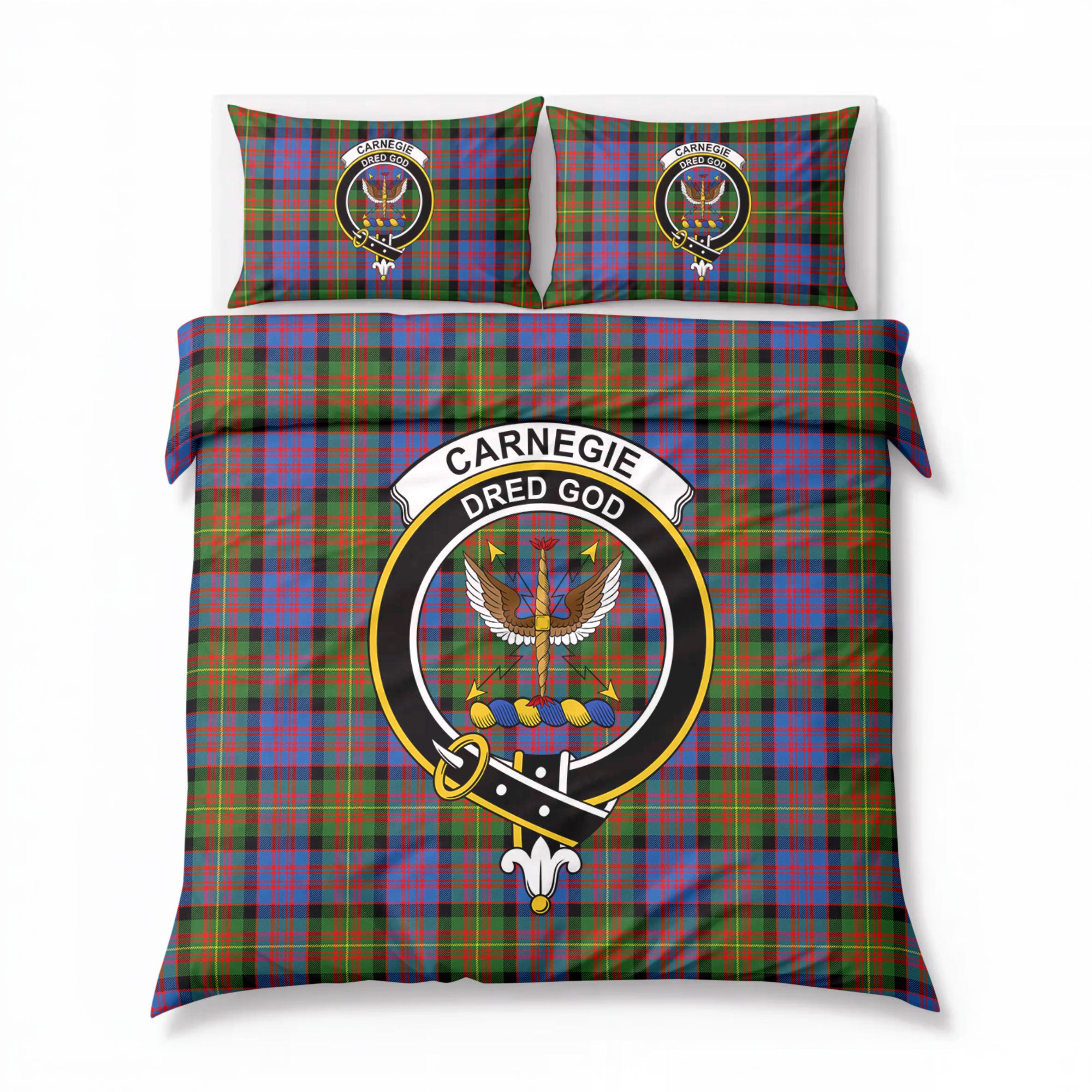 Carnegie Ancient Tartan Crest Bedding Set