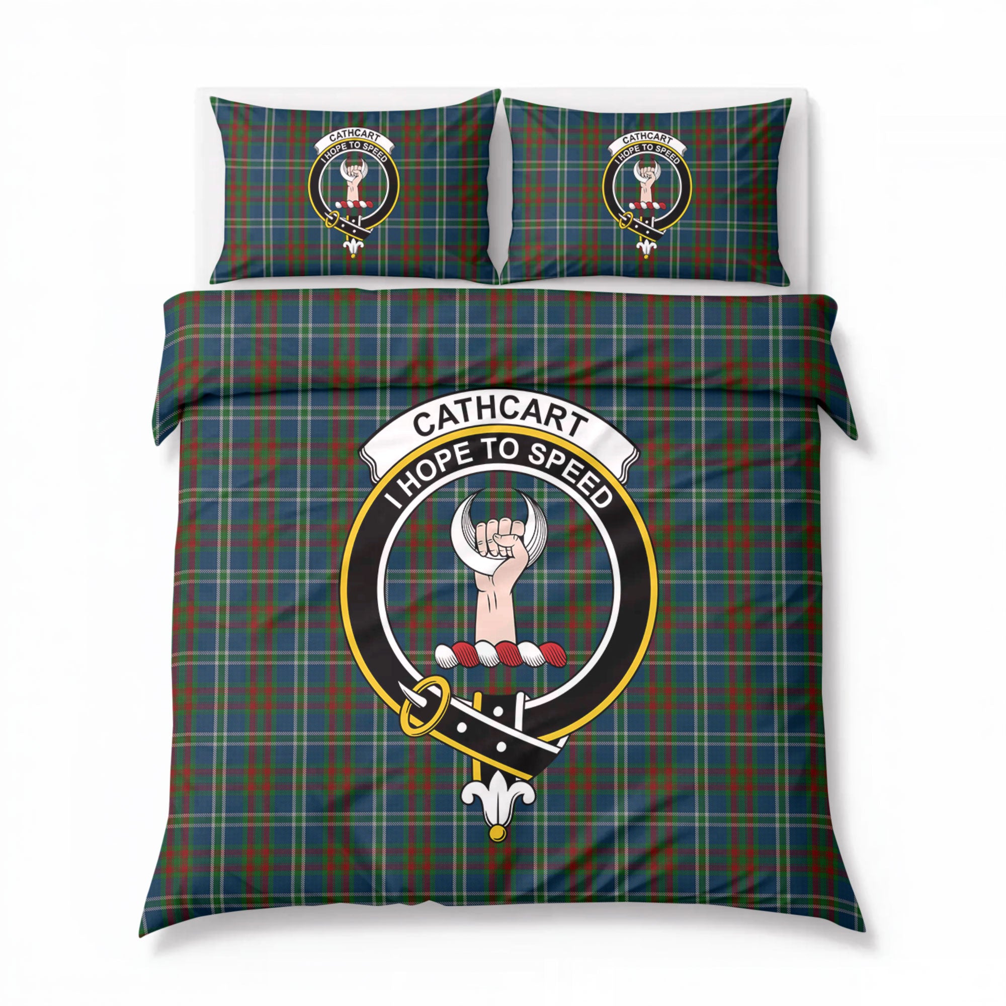 Cathcart Tartan Crest Bedding Set