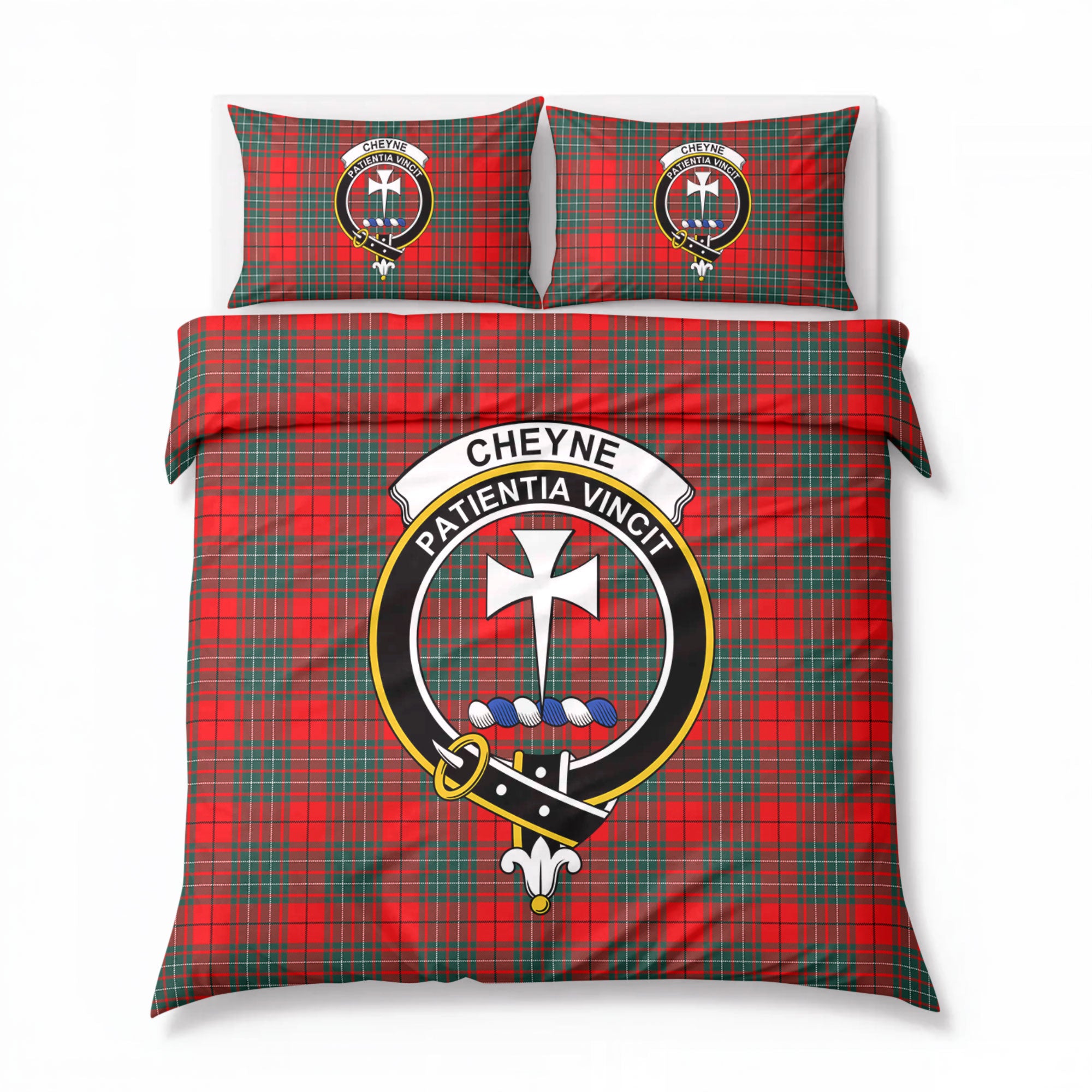 Cheyne Tartan Crest Bedding Set