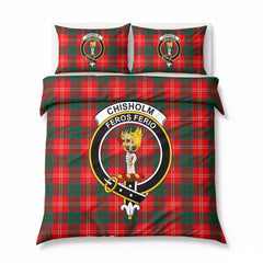Chisholm Modern Tartan Crest Bedding Set