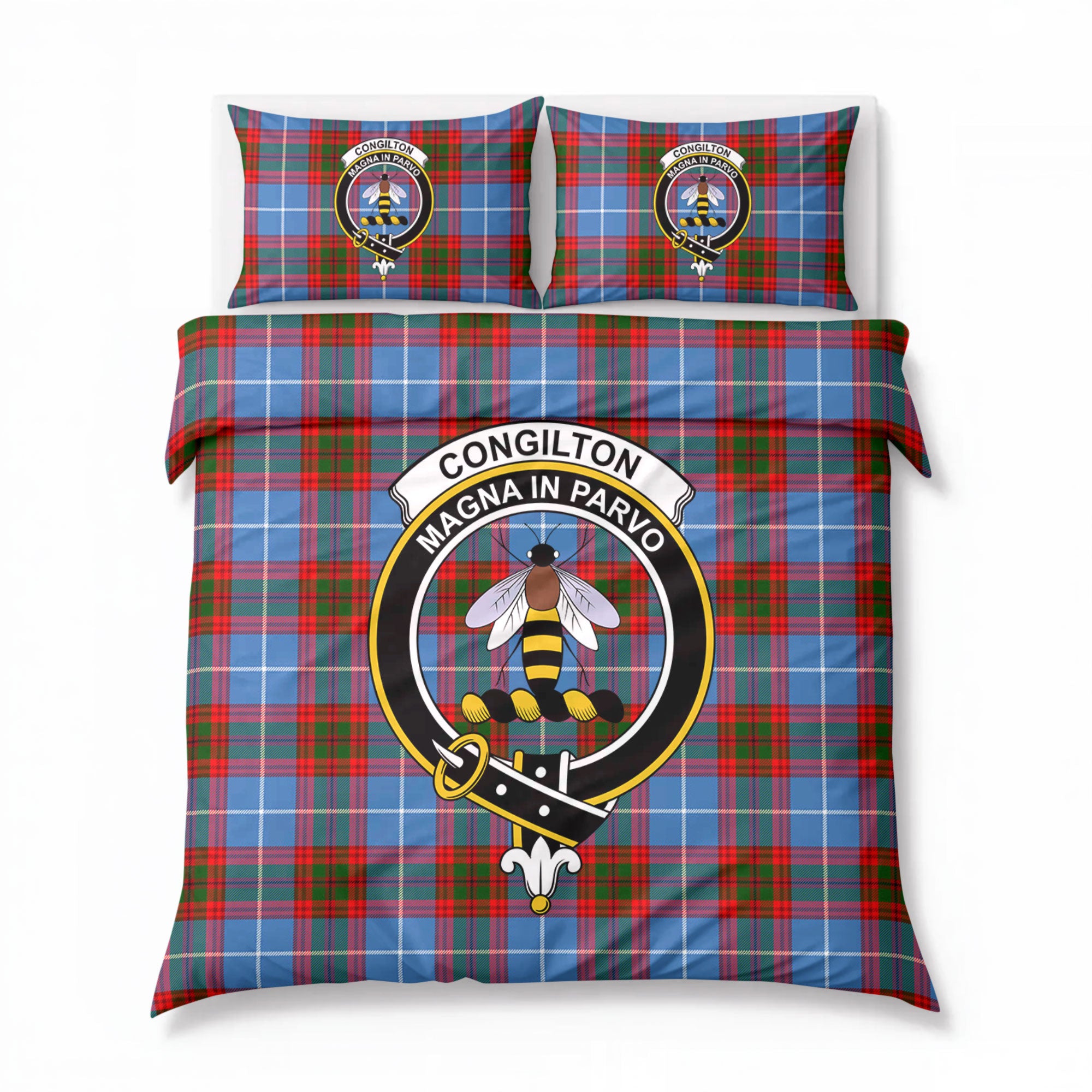 Congilton Tartan Crest Bedding Set