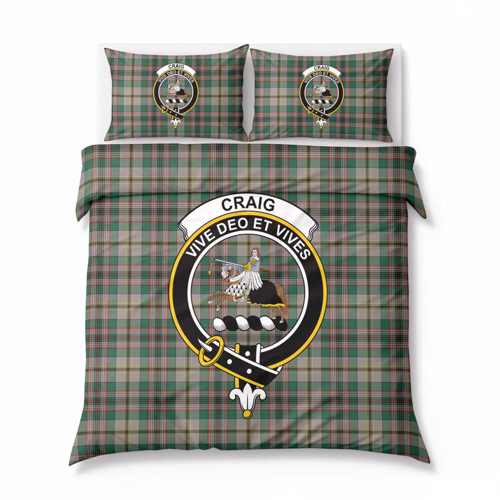 Craig Ancient Tartan Crest Bedding Set