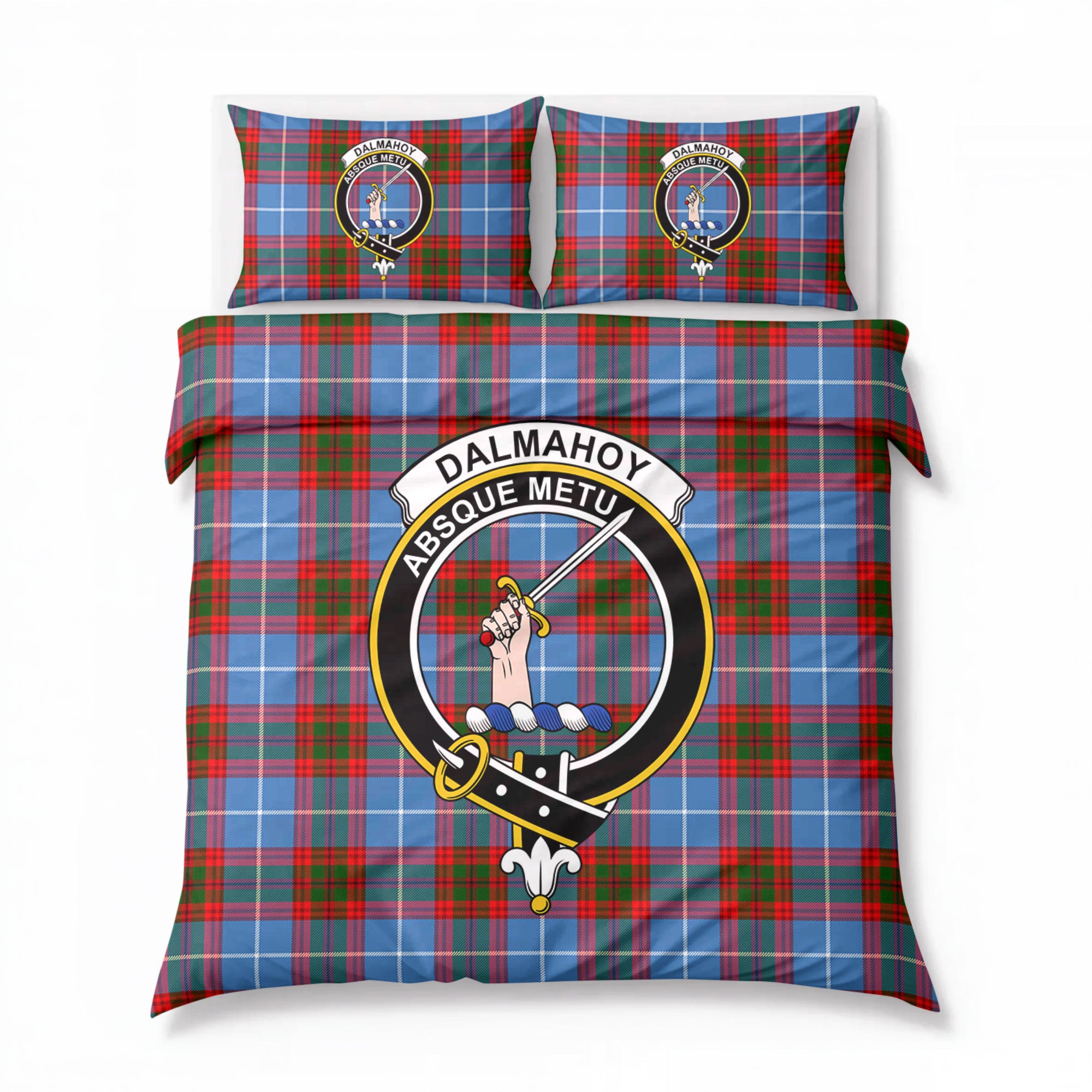Dalmahoy Tartan Crest Bedding Set