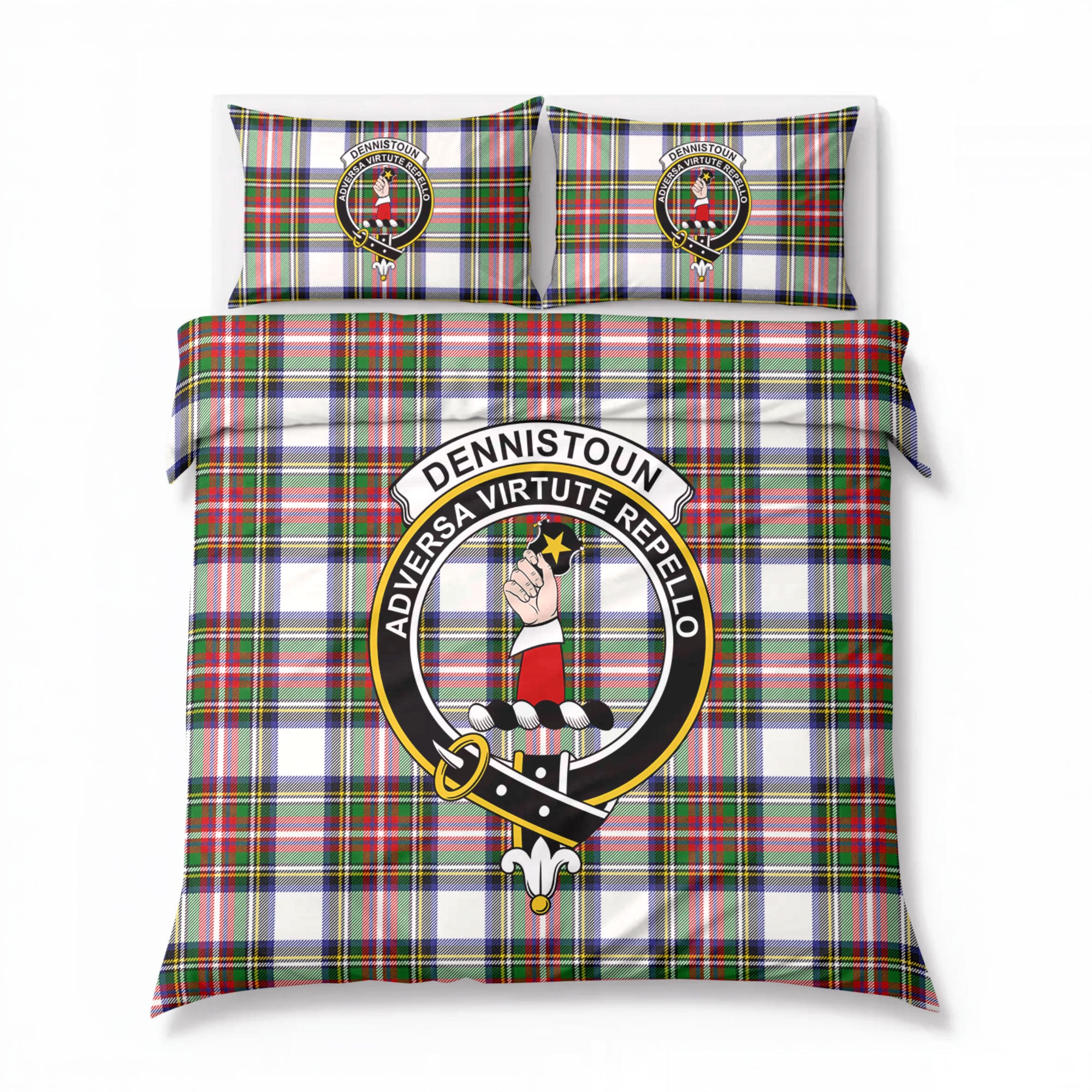 Dennistoun Tartan Crest Bedding Set