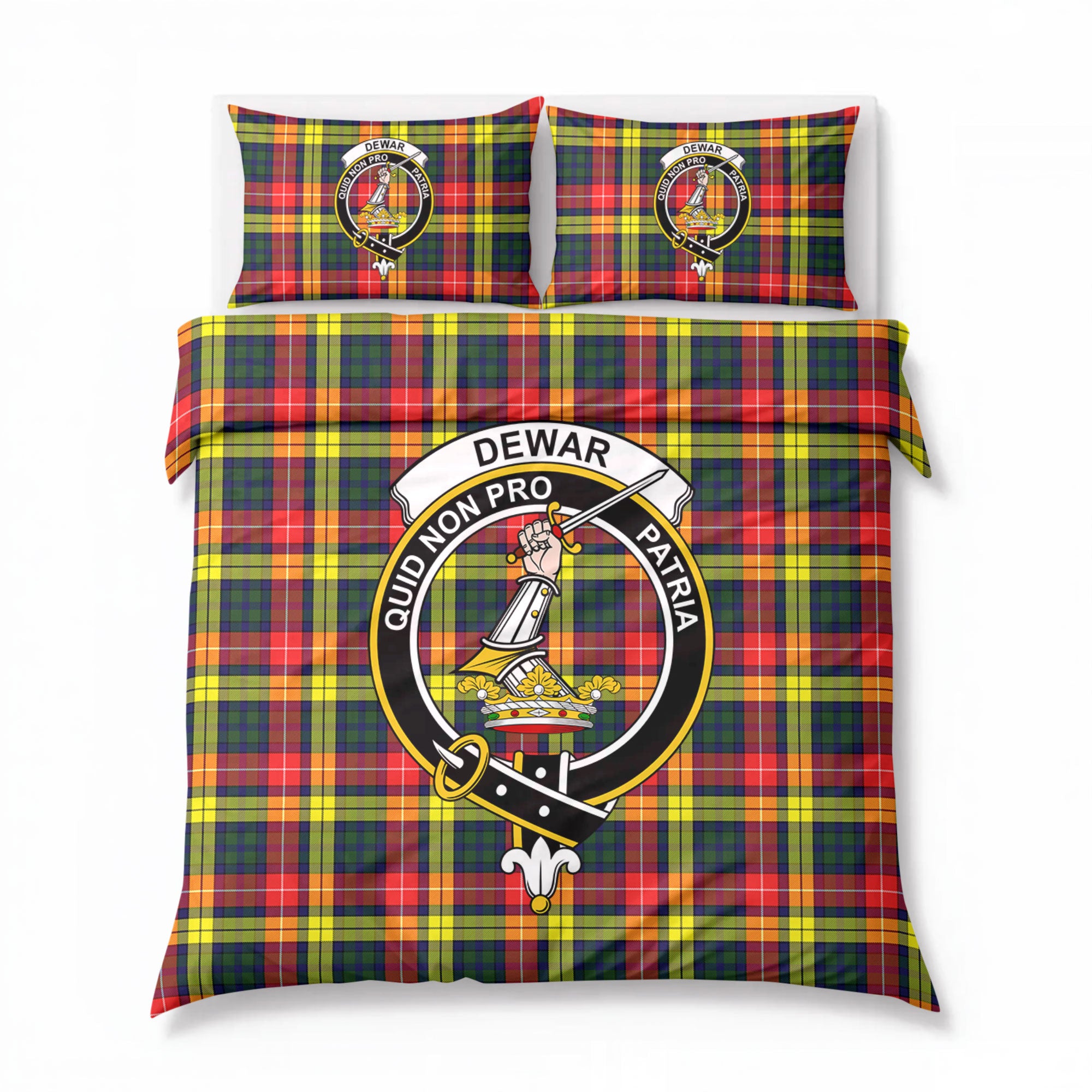 Dewar Tartan Crest Bedding Set
