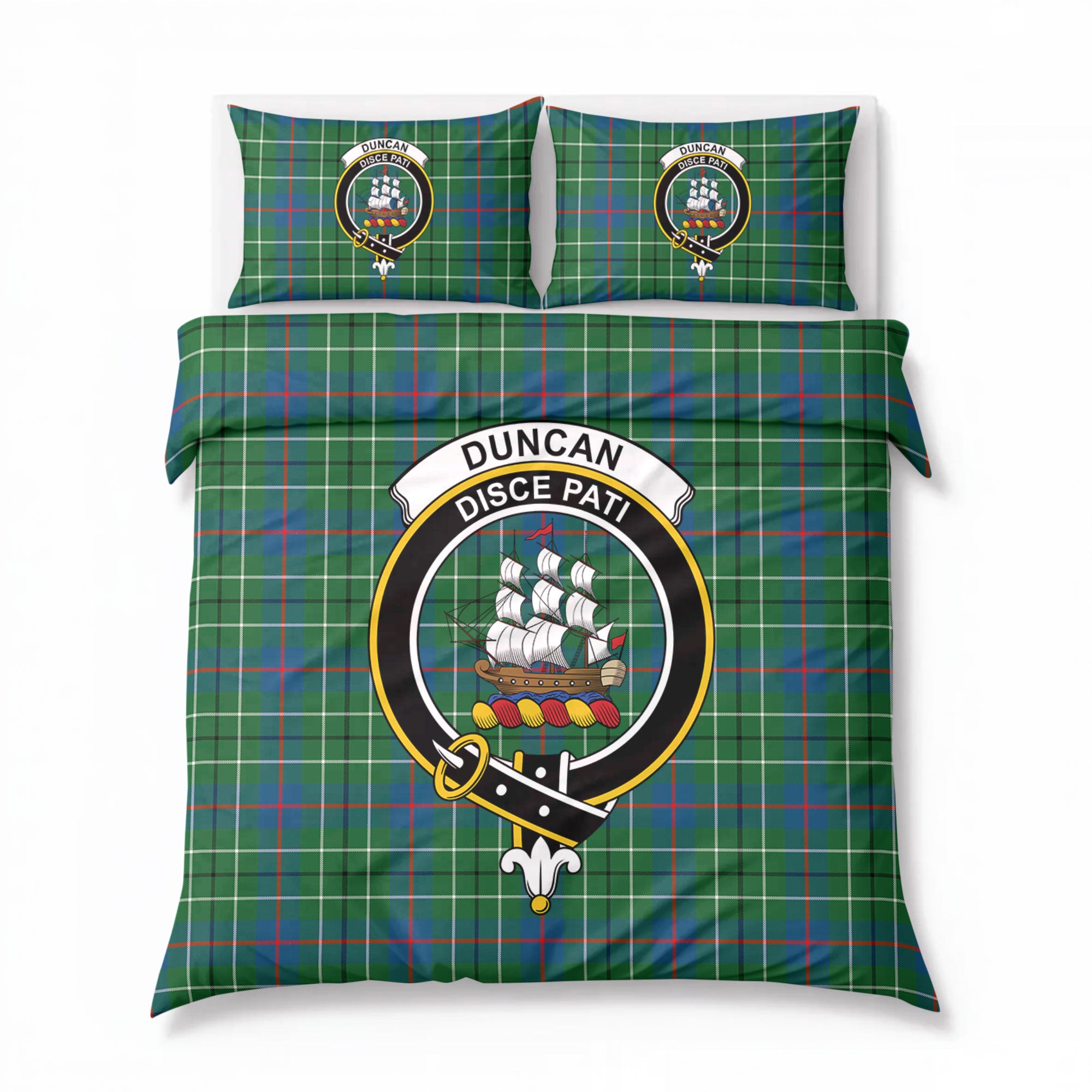 Duncan Ancient Tartan Crest Bedding Set