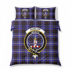 Dunlop Modern Tartan Crest Bedding Set