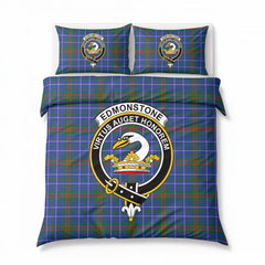 Edmonstone Tartan Crest Bedding Set