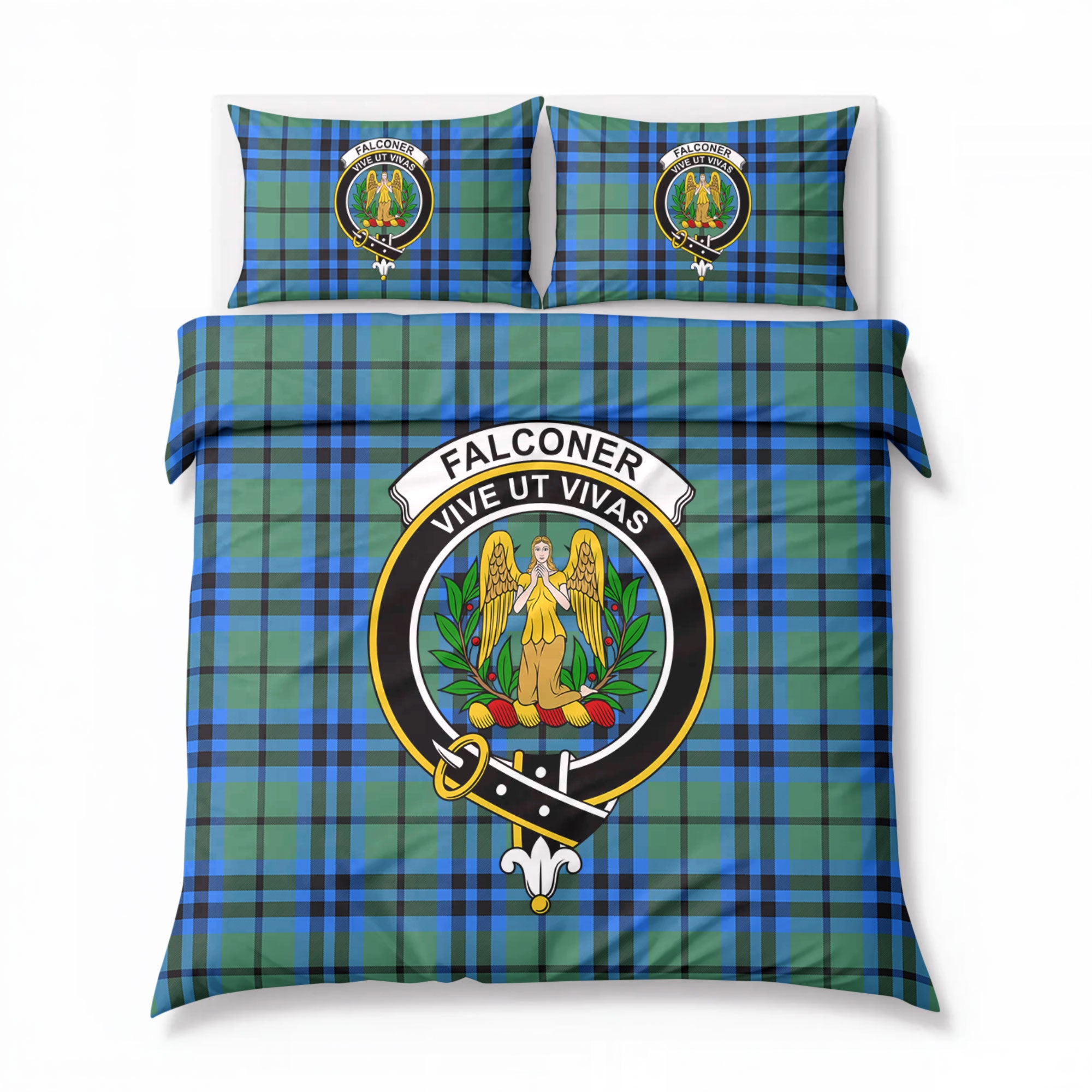 Falconer Tartan Crest Bedding Set