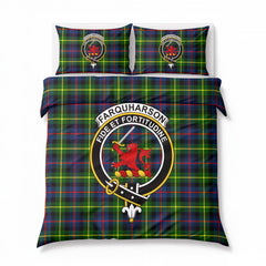 Farquharson Modern Tartan Crest Bedding Set