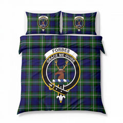 Forbes Modern Tartan Crest Bedding Set