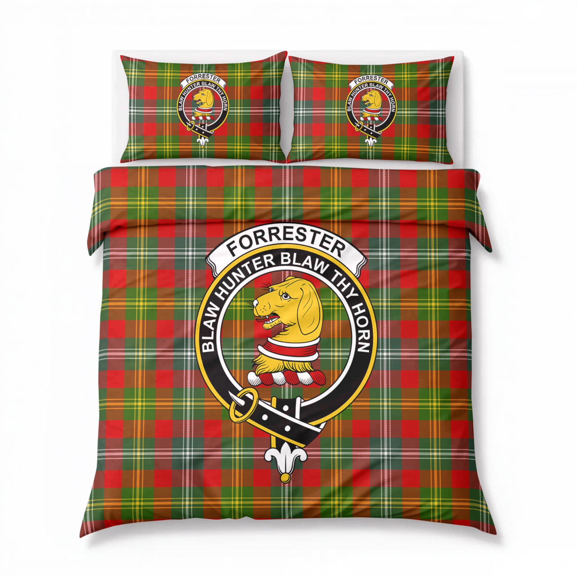 Forrester Tartan Crest Bedding Set