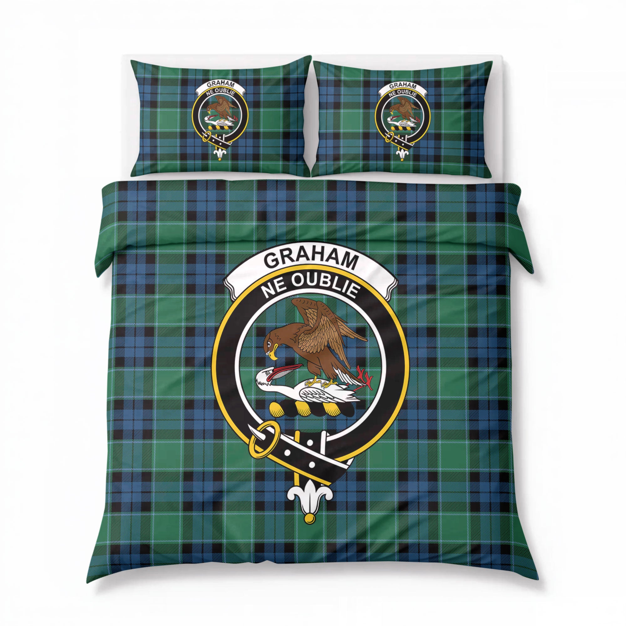 Graham of Menteith Ancient Tartan Crest Bedding Set