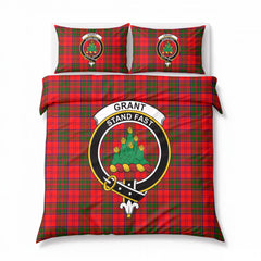 Grant Modern Tartan Crest Bedding Set
