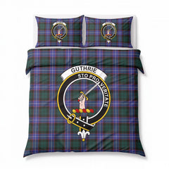 Guthrie Modern Tartan Crest Bedding Set
